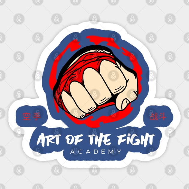 ART OF THE FIGHT! Sticker by Tom's Clothing Emporium